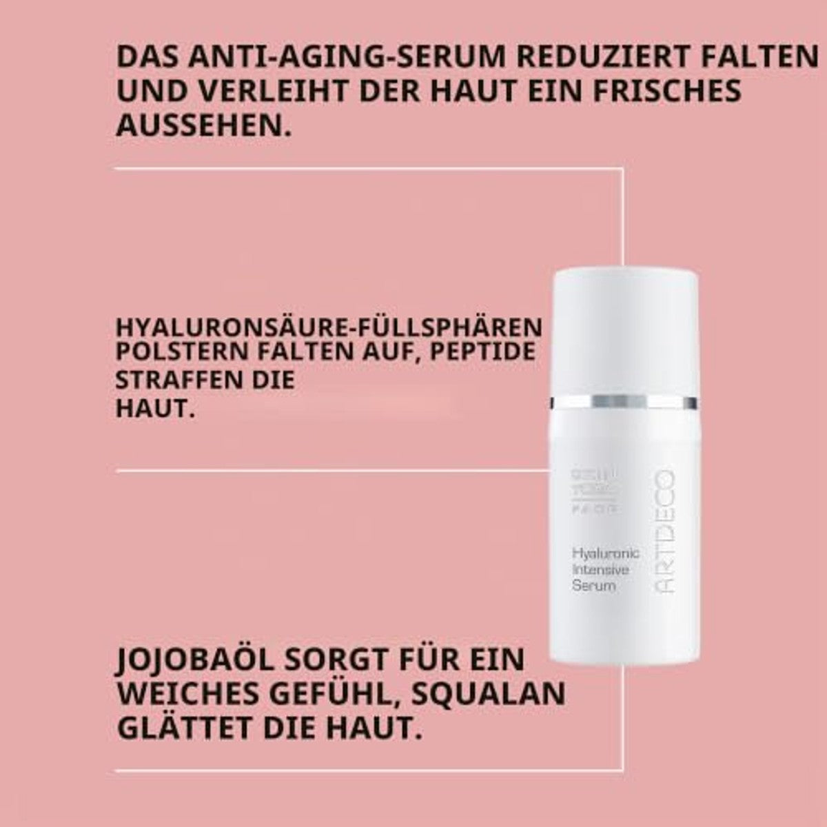 Artdeco Hyaluronic Intensive Serum anti-aging hyaluronzuur 1 x 30 ml - 3-pack