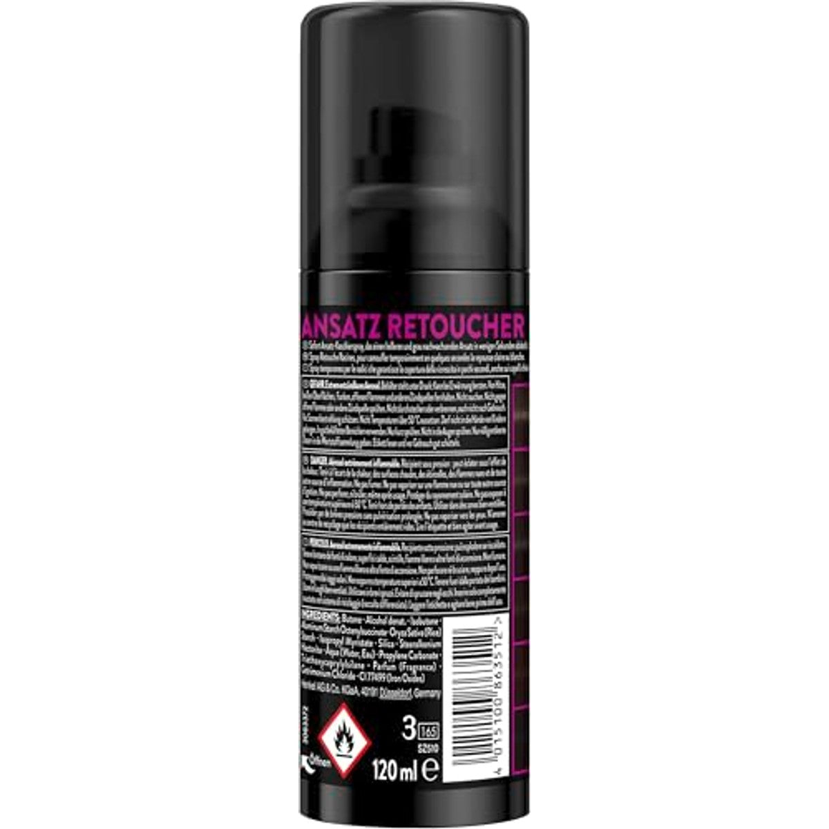Syoss Ansatz Retoucher Kasjierspray zwart 120 ml – Syoss