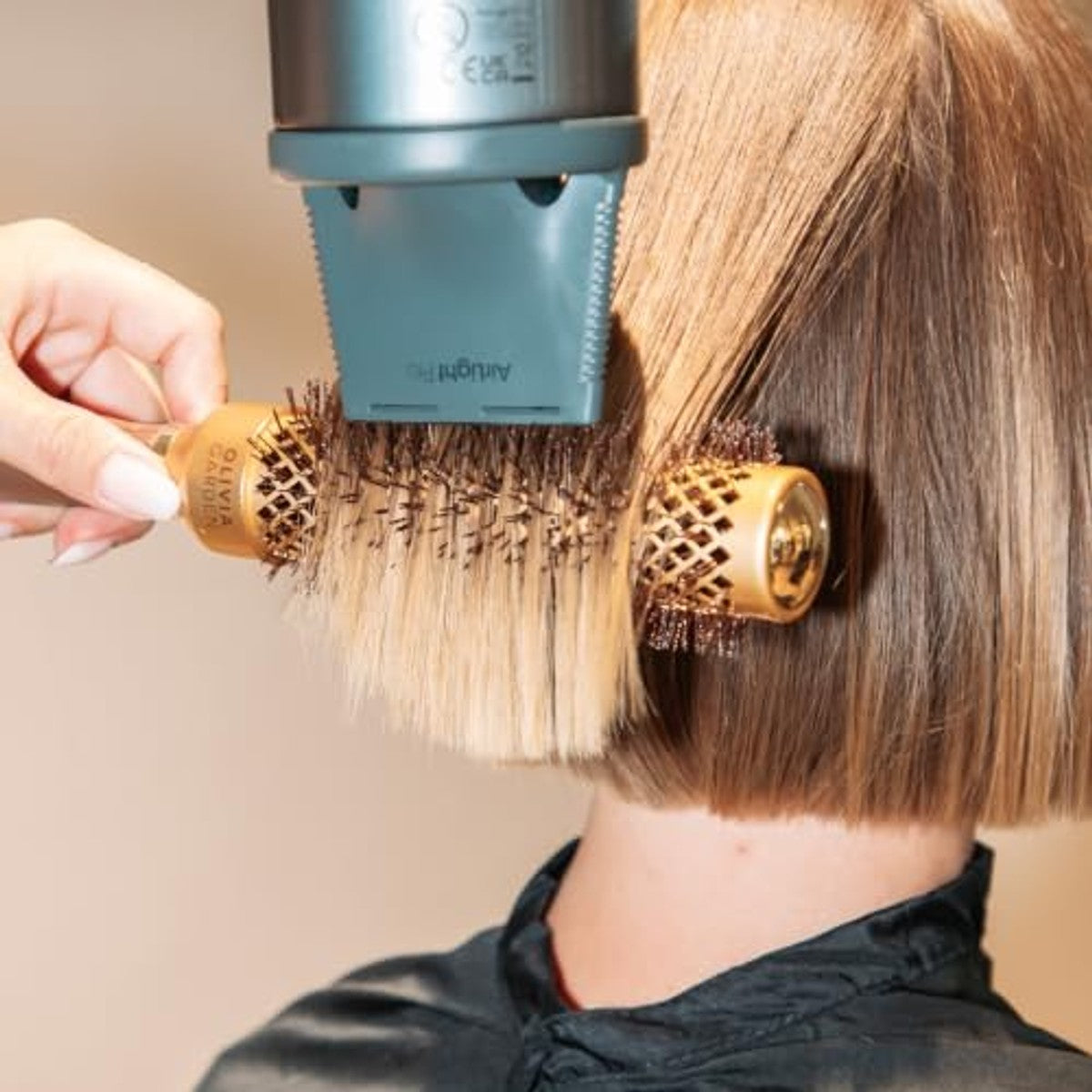 Olivia Garden Expert Blowout Speed Rundbürste aus Keramik mit extra langem Körper für 25% schnelleres Styling