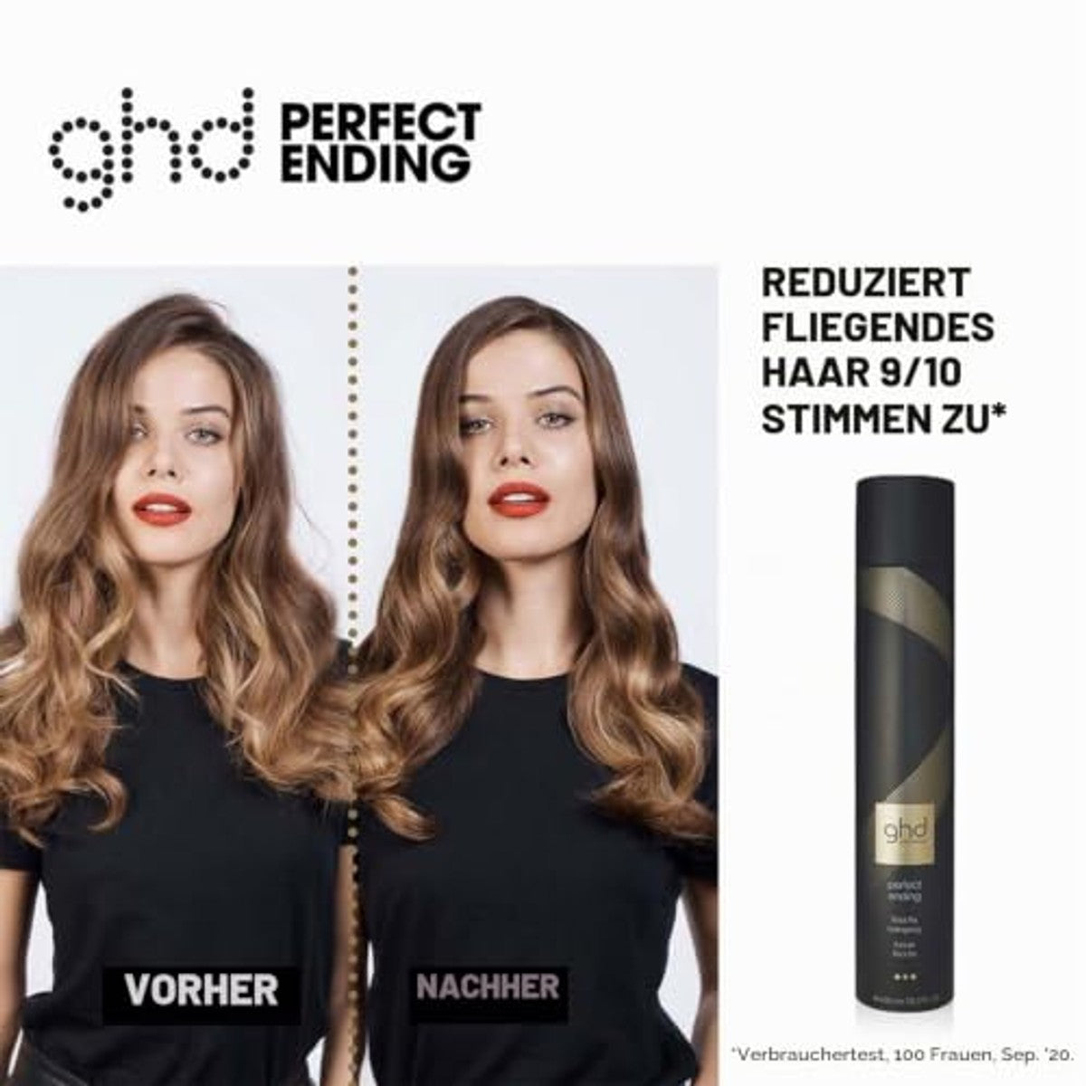 ghd Perfect Ending Haarspray Maximale Grip Anti Frizz 400 ml - 3-pack