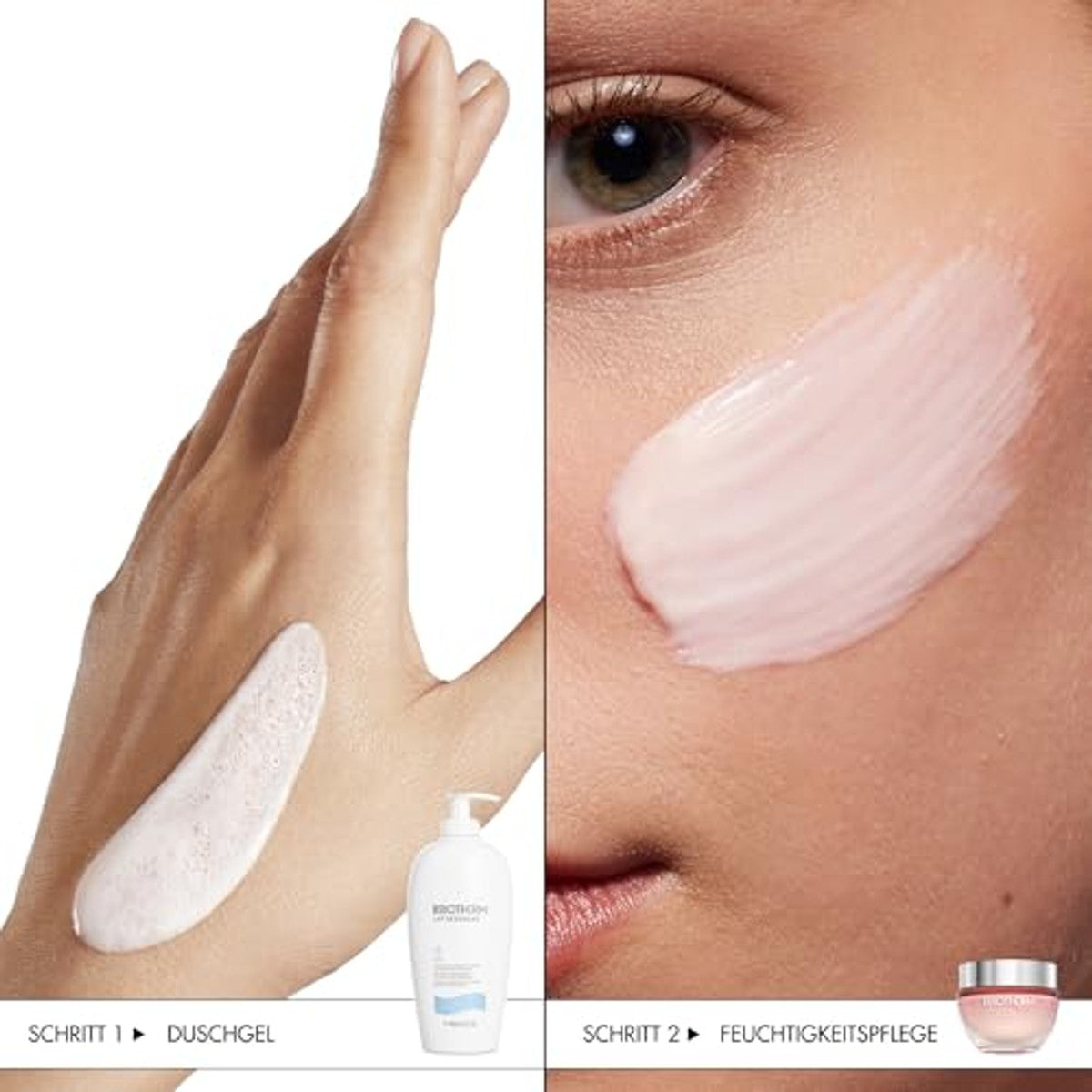 Biotherm Aquasource Cica Nutri Cream 50 ml & Lait de Douche Douchegel 400 ml - 3-pack