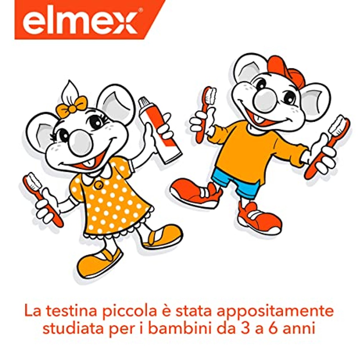 ELMEX Kindertandenborstel 3-6 jaar - 6-pack
