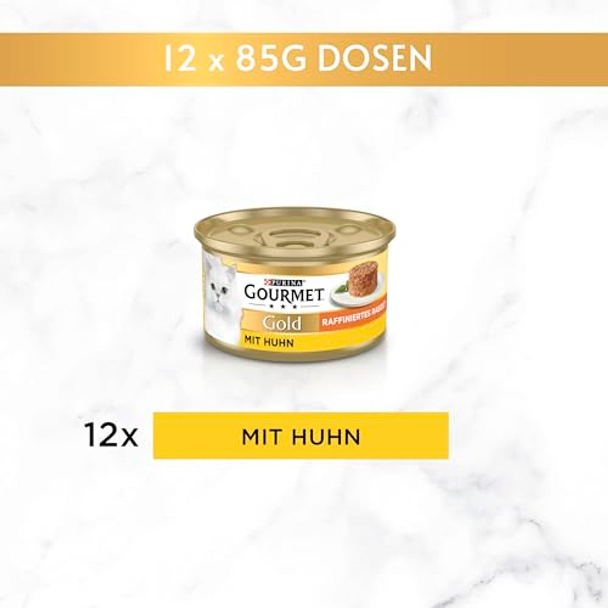 Purina Gourmet Gold natvoer kattenvoer gevogelte 12 x 85 g - 3-pack