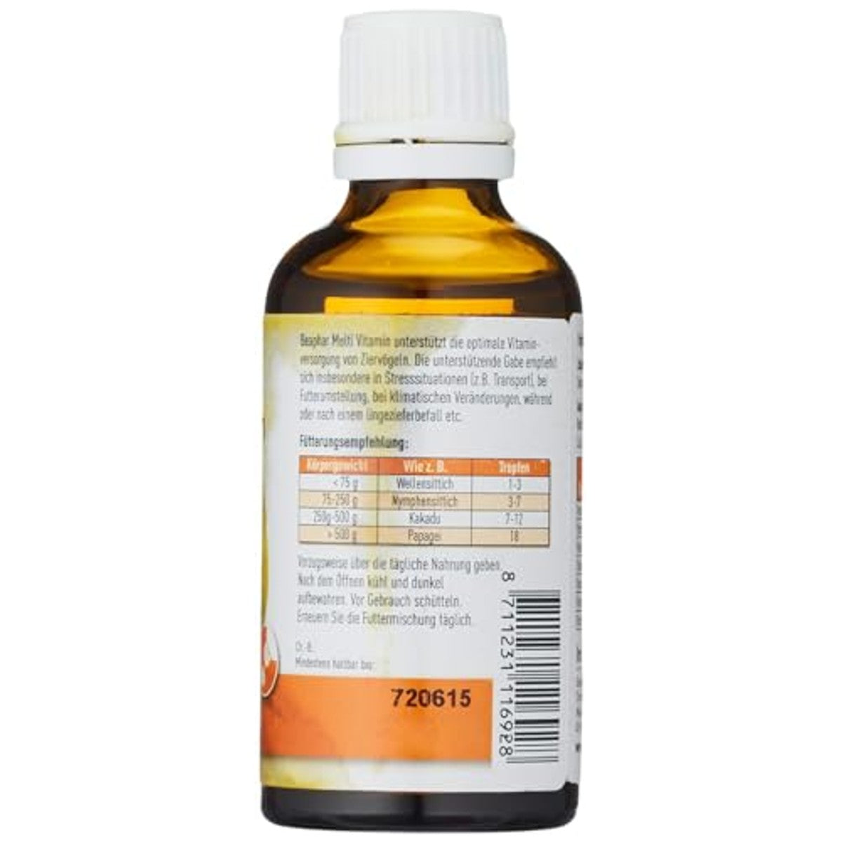 Beaphar Multi Vitaminencomplex voedingssupplement vogel 50 ml - 6-pack