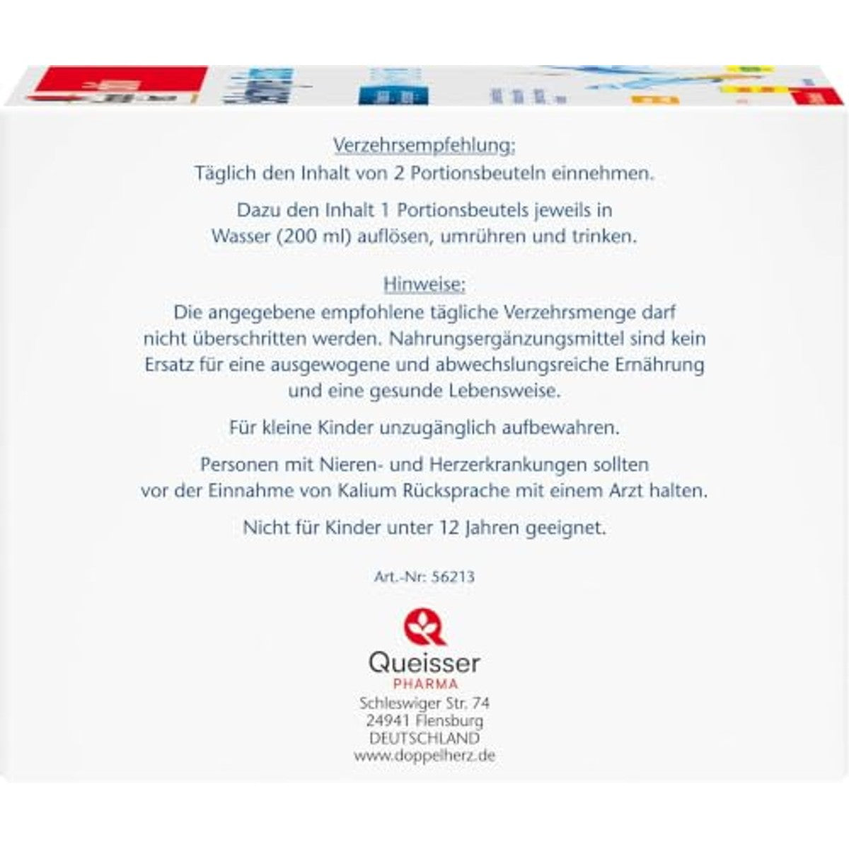 Doppelherz Elektrolyten Extra Sinaasappelsmaak 60 portiezakken - 3-pack