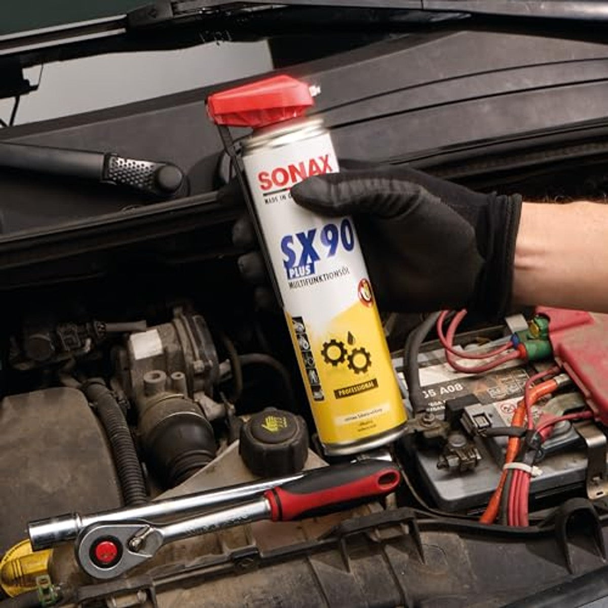 SONAX SX90 Plus multifunctionele spray 3 x 400 ml - Voordeelverpakking