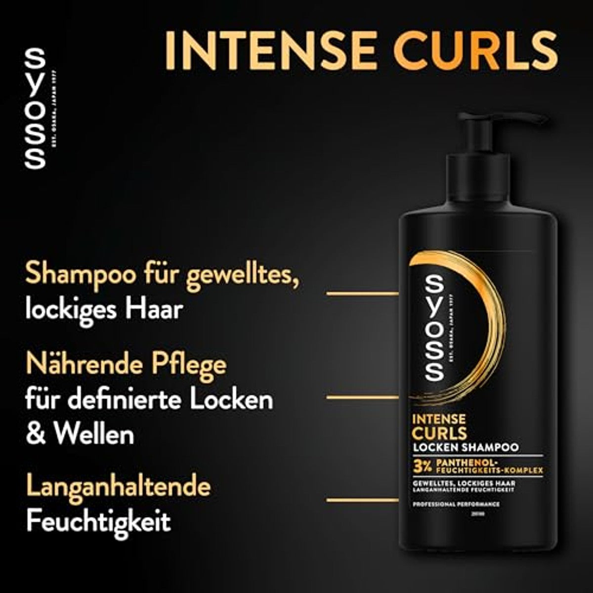 Syoss Intense Curls Shampoo 3 x 440 ml - Voordeelverpakking