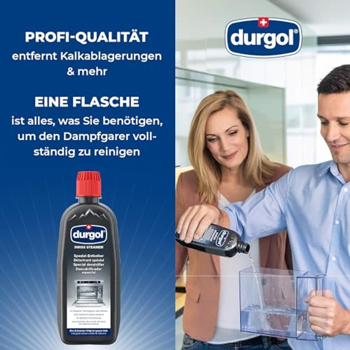 Durgol swiss steamer speciale ontkalker 3 x 500 ml - Voordeelverpakking