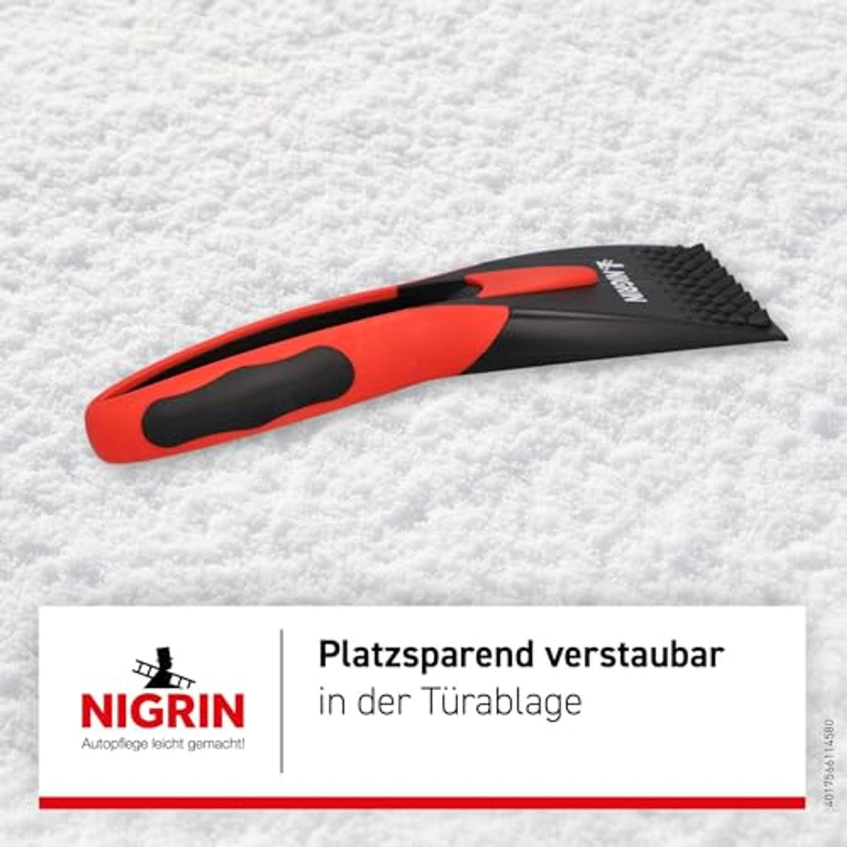 NIGRIN 2K IJskrabber zwart-rood 1 stuk – foto 5