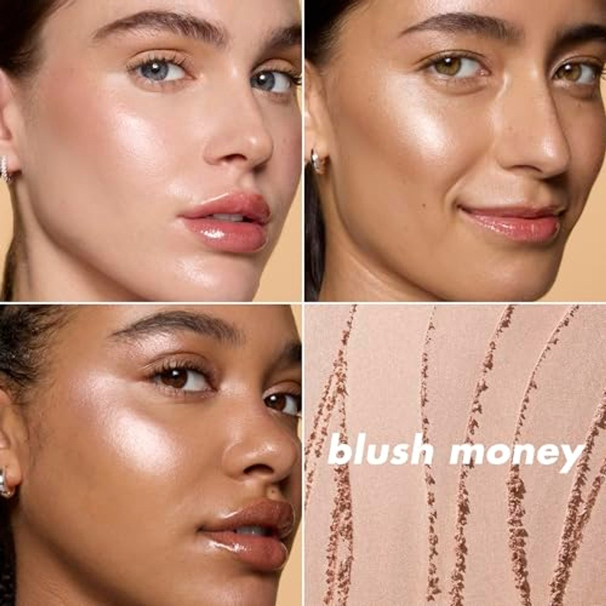 e.l.f. Halo Glow Silky Powder Highlighter, langhoudende, stralende afwerking met micro-glans, brokkelt niet, veganistisch en dierproefvrij, Blush Money – e.l.f.