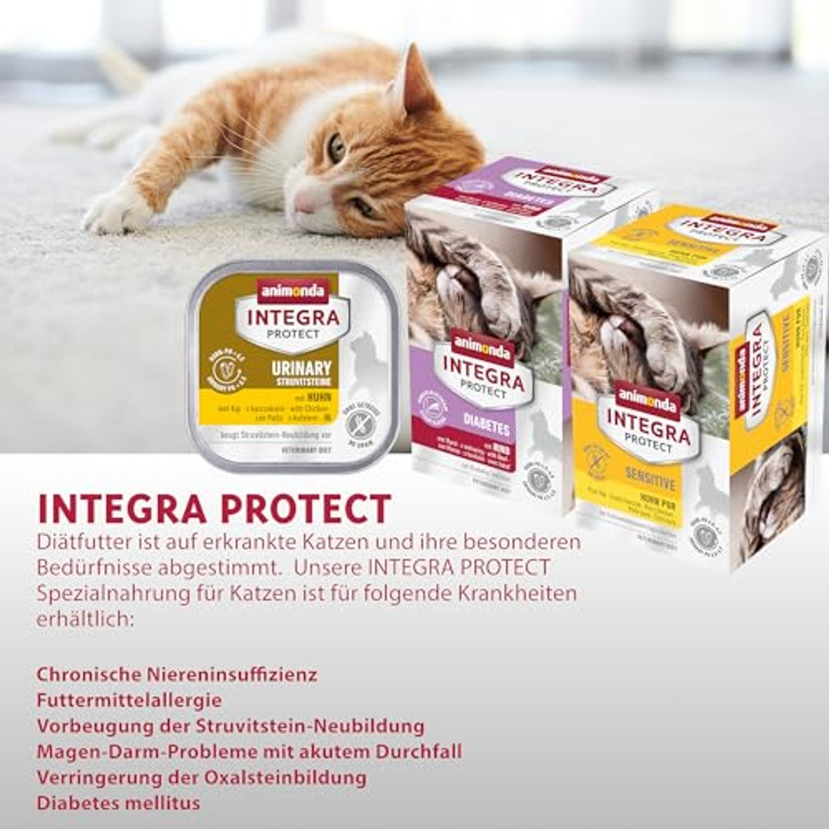 Animonda Integra Protect Sensitive natvoer kattenvoer kalkoen 16 x 100 g - 3-pack