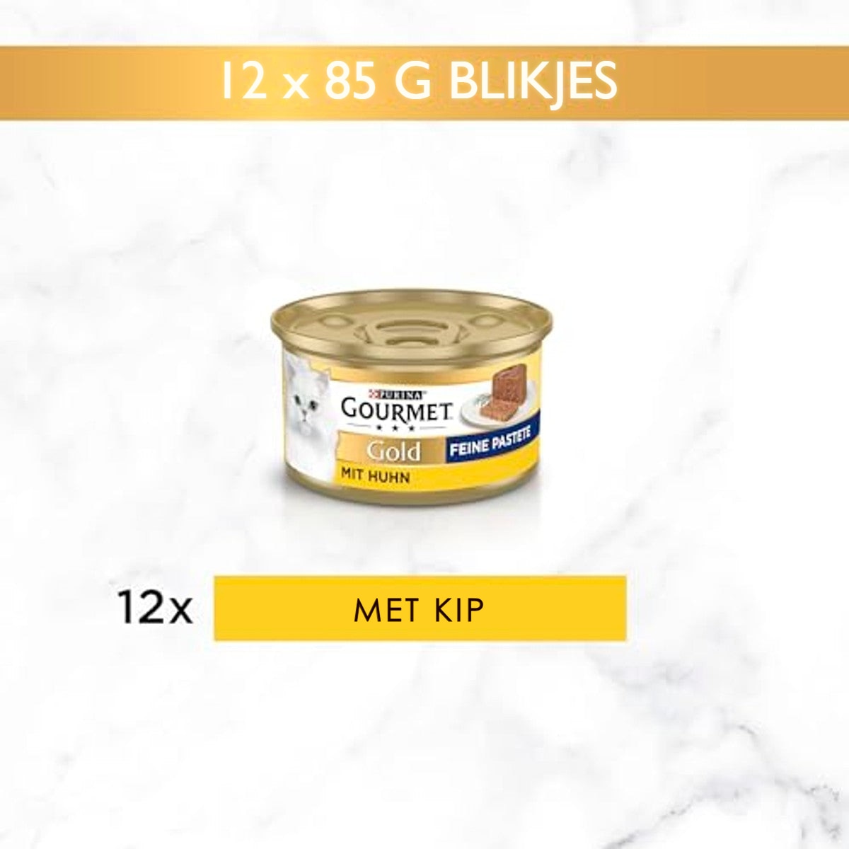 Gourmet Gold Fijne paté natvoer kattenvoer kip 12 x 85 g – foto 5
