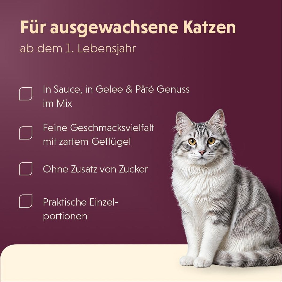 Animonda Vom Feinsten Adult natvoer kattenvoer gevogelte 32 x 85 g - 3-pack