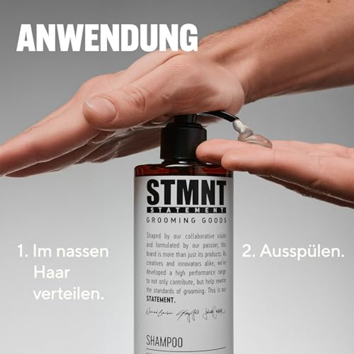 STMNT Set Matte Paste en Shampoo Actieve Kool 100 ml en 300 ml - 3-pack