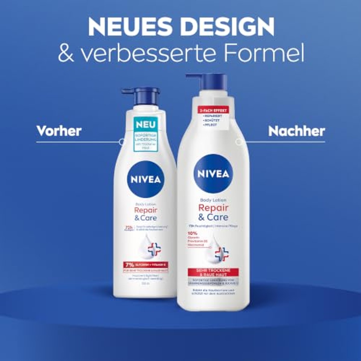 NIVEA Repair & Care Body Lotion 3 x 250 ml - Voordeelverpakking