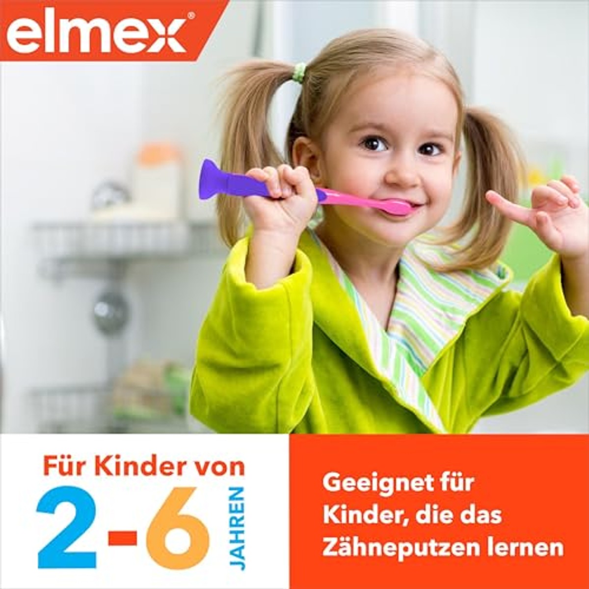 ELMEX Kindertandenborstel 2-6 jaar zacht 2 stuks – ELMEX