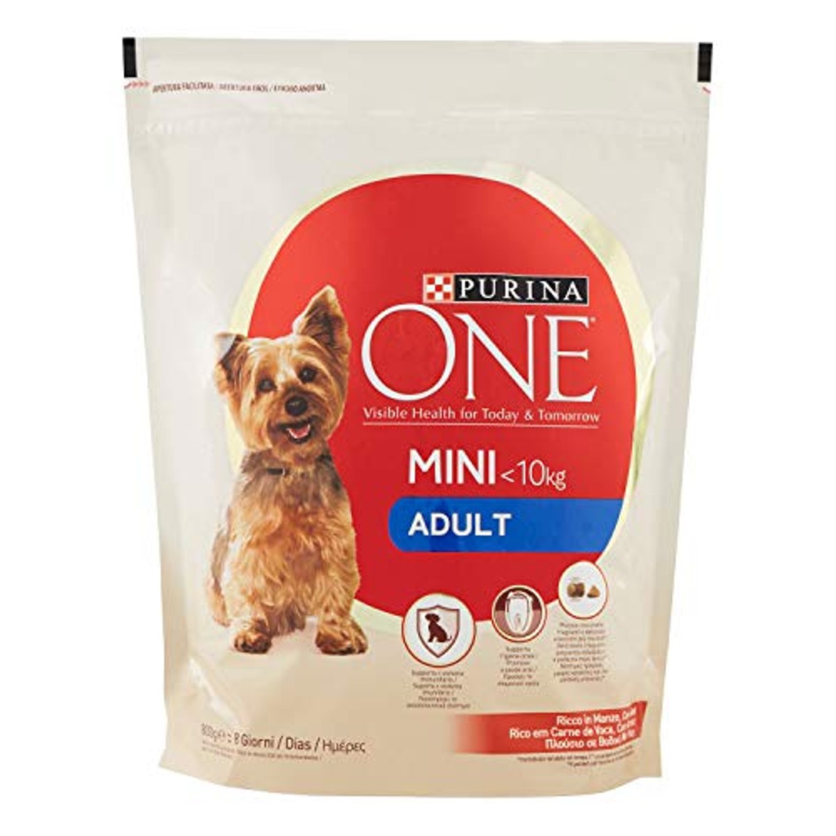 Purina One Mini <10 kg Adult Droogvoer Honden met rundvlees en rijst 800 g – PURINA ONE