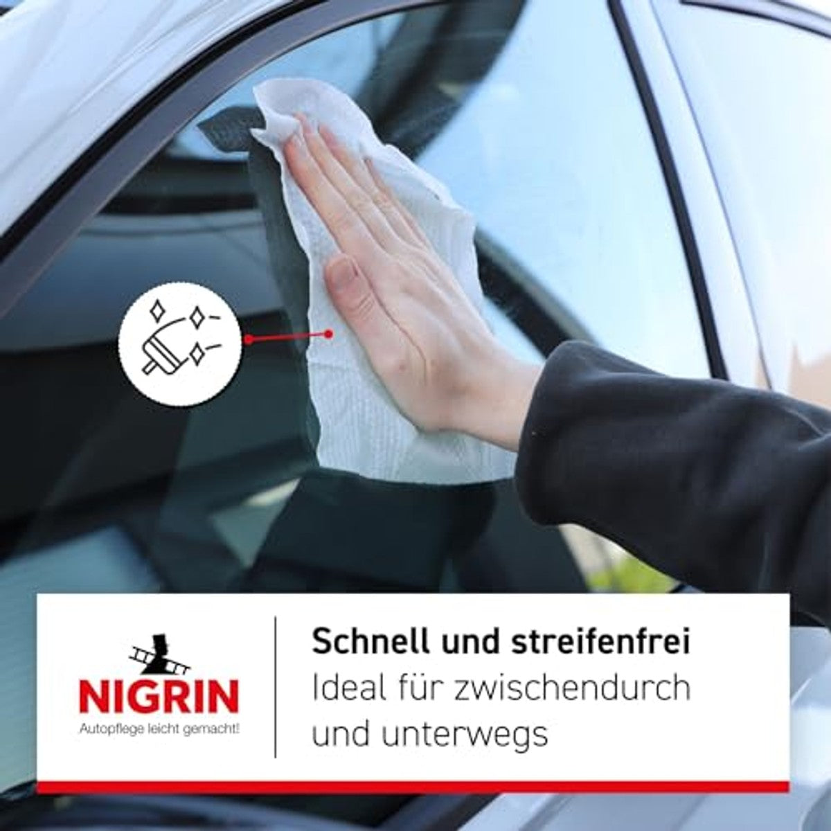 NIGRIN POWER ruitenreinigingsdoeken Yellow Mellow 20 doeken - 3-pack