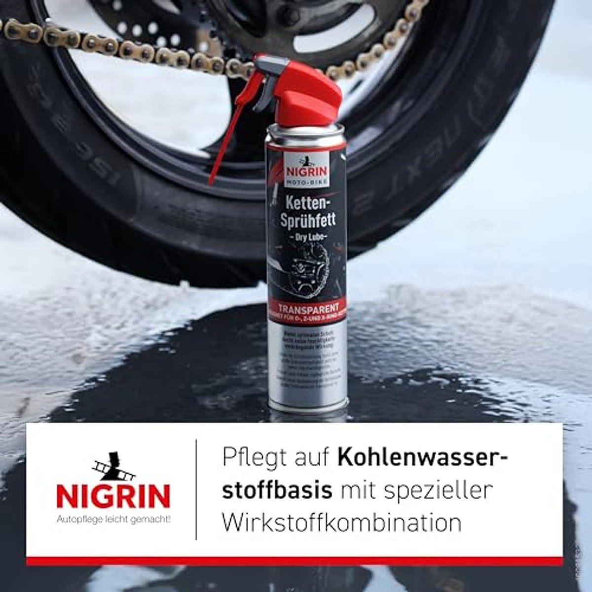 NIGRIN MOTO-BIKE Dry Lube kettingspray 6 x 400 ml - Voordeelverpakking