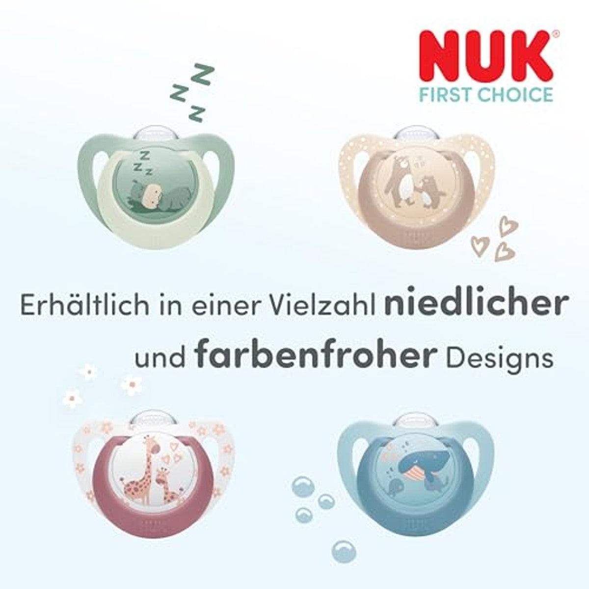 NUK First Choice Night Baby fopspeen 18-36 maanden, 2 stuks – NUK