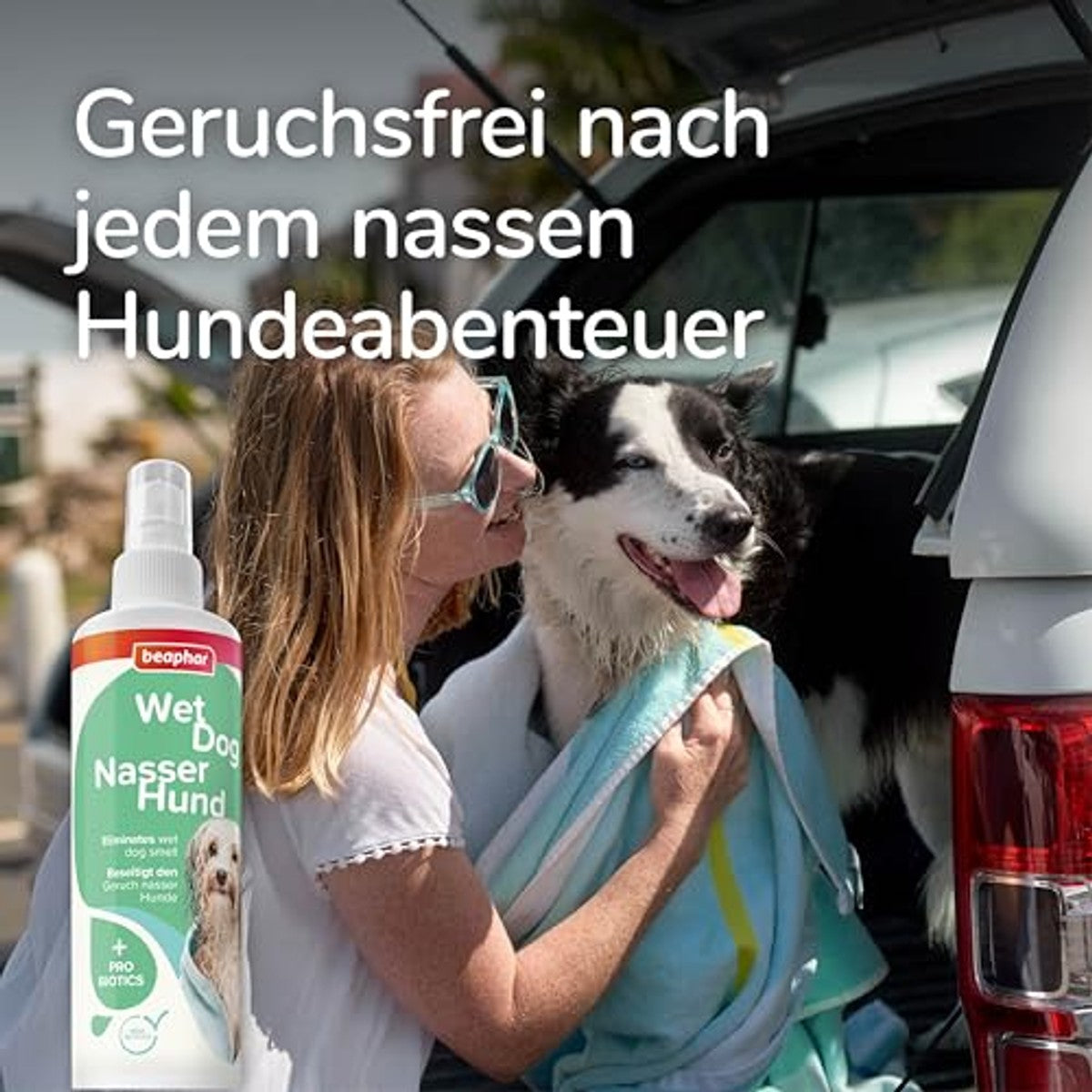 beaphar - Natte hondenspray - geurneutralisator voor natte hondenvacht - tegen hondengeur na regen en baden - zacht voor de huid - voor alle hondenrassen - 250 ml – beaphar
