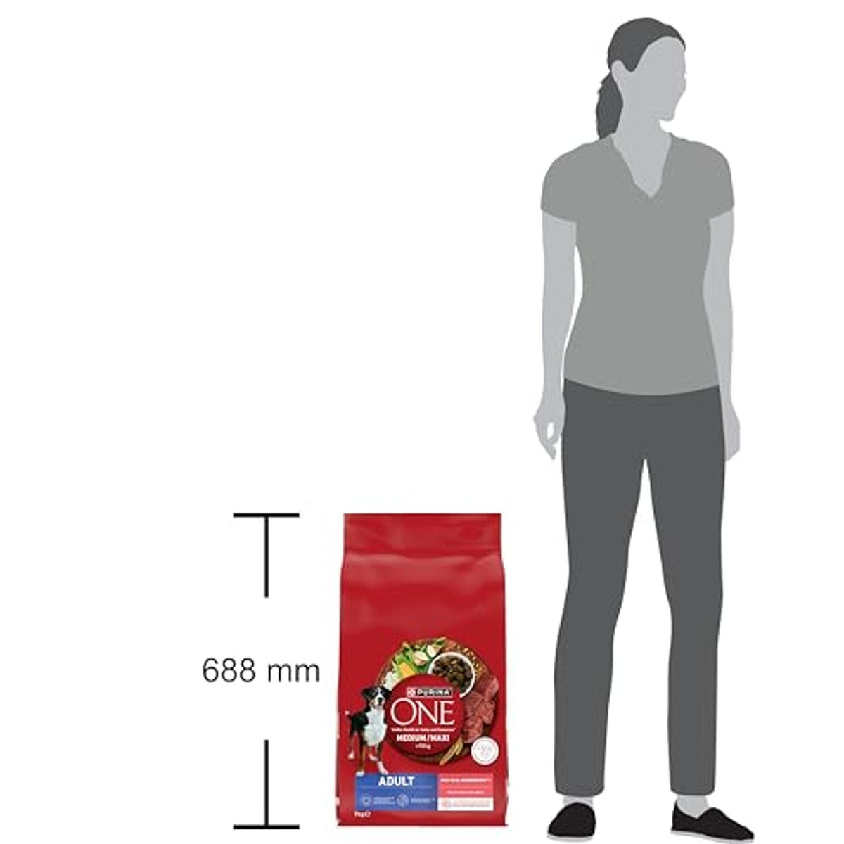 Purina One Medium/Maxi hondenvoer os 7 kg – foto 5