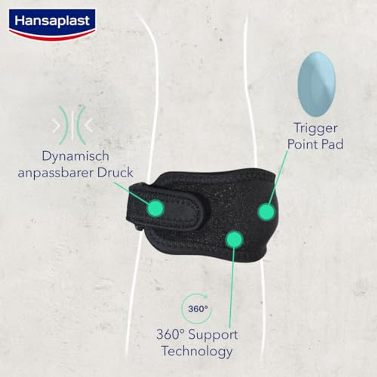 Hansaplast Beschermende tenniselleboogbandage 1 x - 3-pack