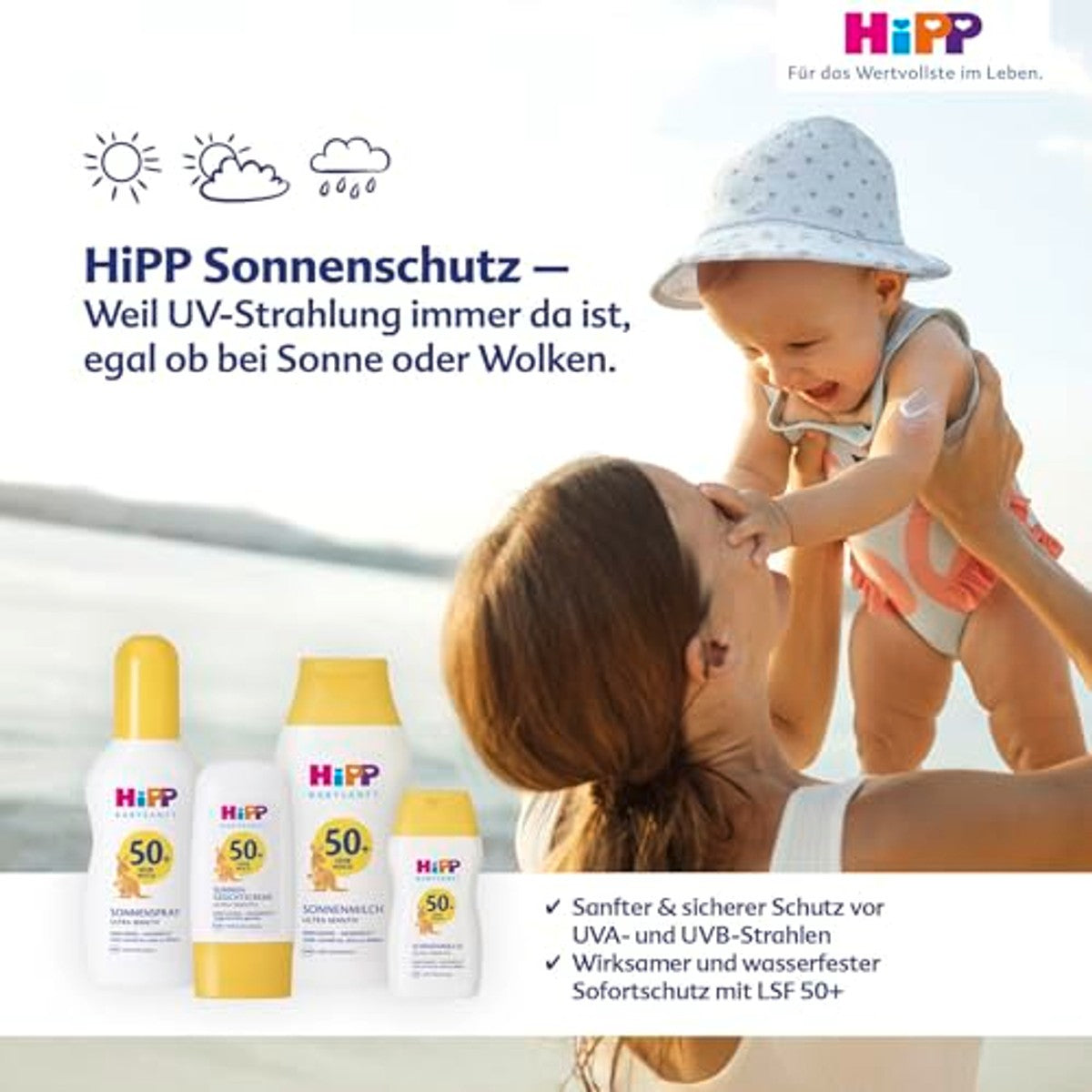 Hipp Babysanft gezichtscrème SPF 50+ 30 ml (verpakking van 2) – Hipp Babysanft
