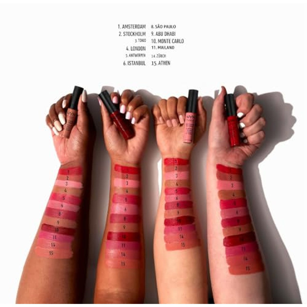 NYX Professional Makeup Soft Matte Lippencrème, matte afwerking, sterk gepigmenteerd, blijft lang zitten, veganistische formule Single universele maat – NYX PROFESSIONAL MAKEUP