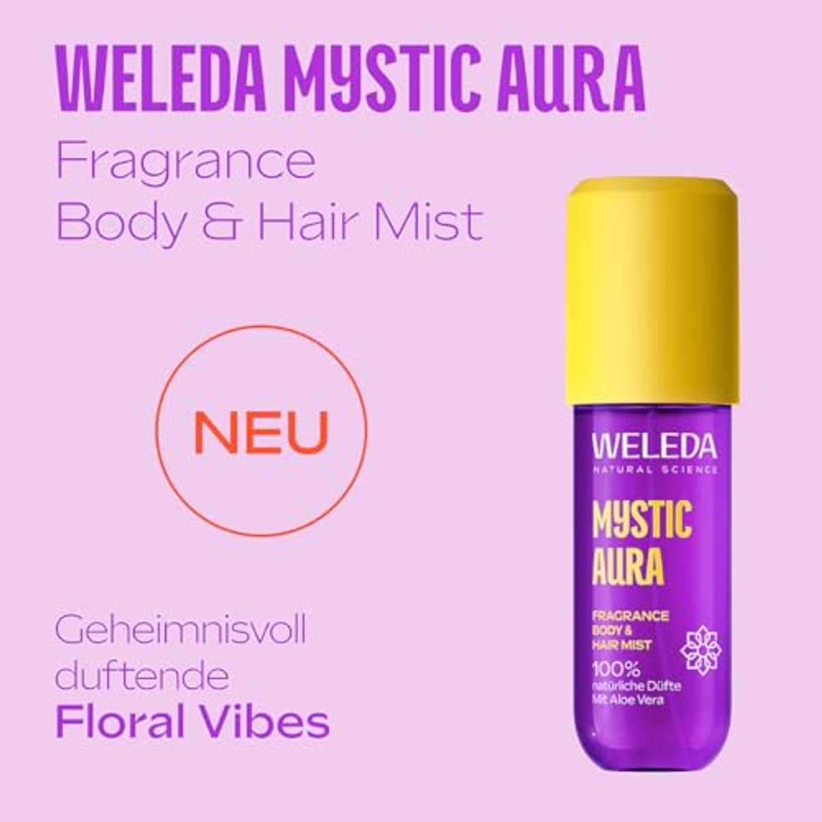 Weleda Fragrance Body & Hair Mist Mystic Aura 95 ml - 3-pack