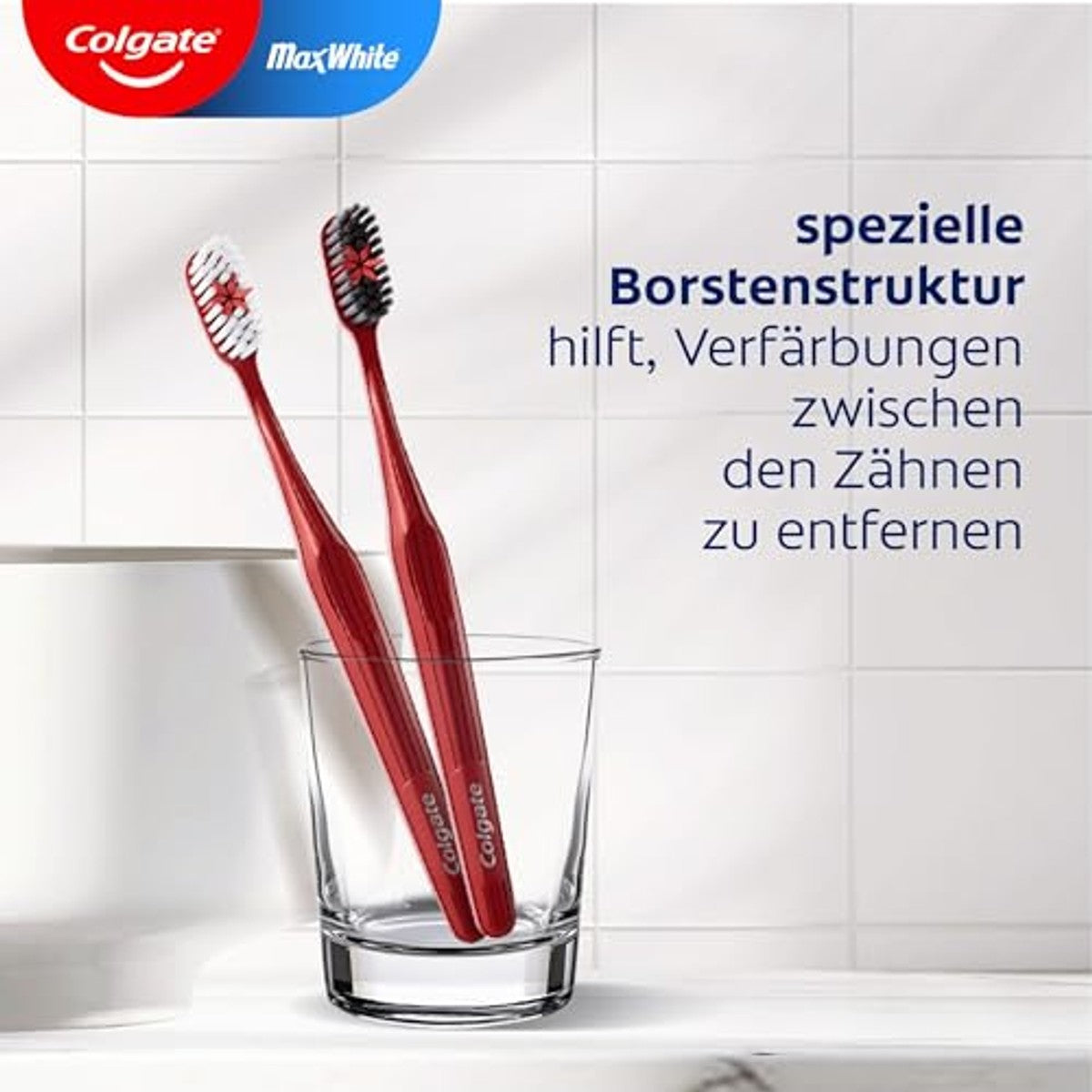 Colgate Max White Tandenborstel Medium 2 stuks – Colgate