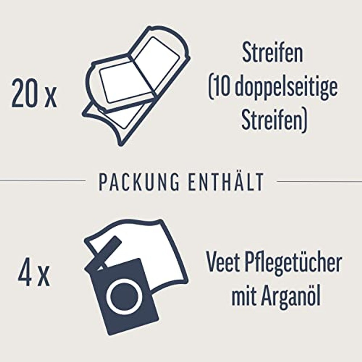 Veet Expert koudwasstrips gezicht gevoelige huid, 20 strips - 6-pack