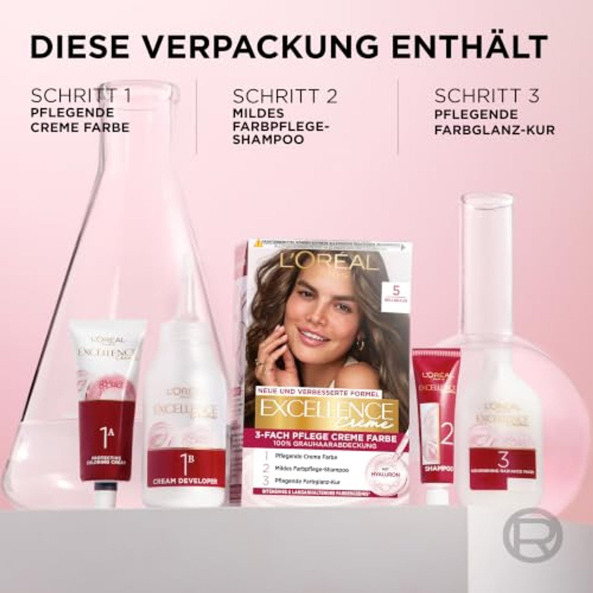 L'Oréal Paris Excellence Crème 3 donkerbruin 3 x 268 g – L'Oréal Paris