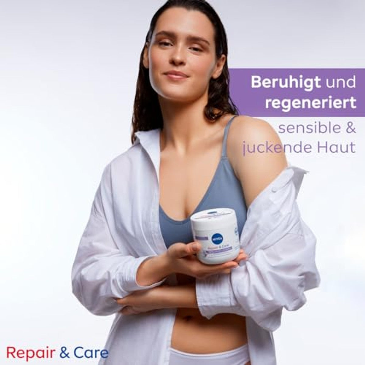 Nivea Repair & Care Parfumvrije crème 6 x 400 ml - Voordeelverpakking