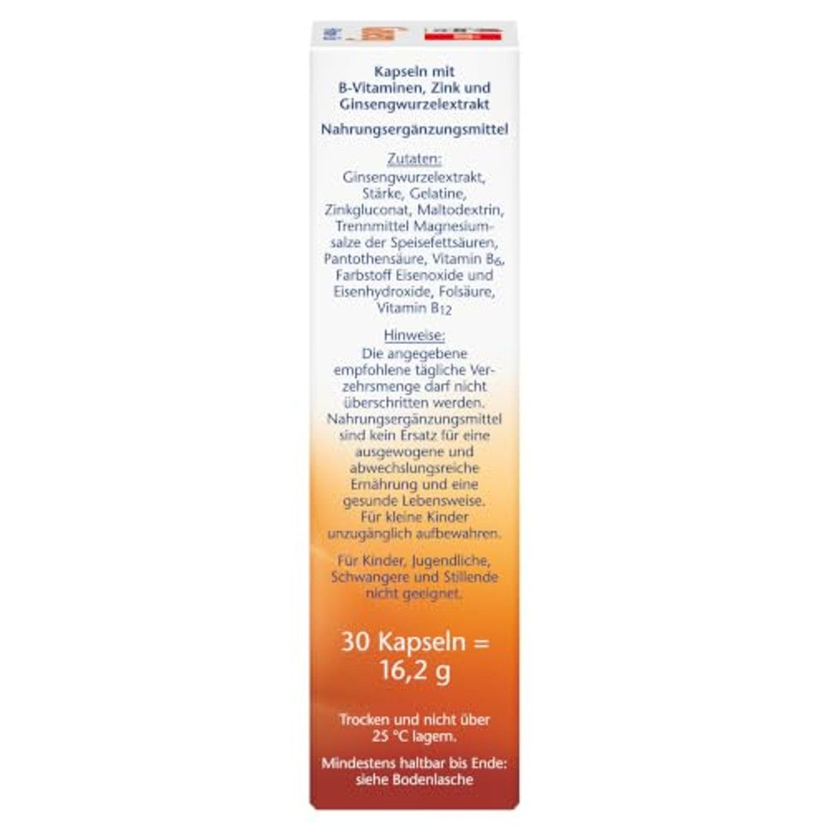 Doppelherz Ginseng + B-vitaminen + Zink 30 capsules - 6-pack