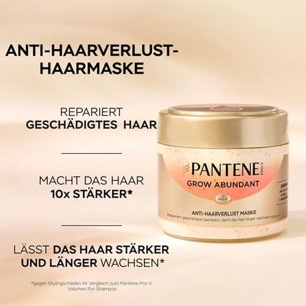 Pantene Pro-V Grow Abundant Anti-haaruitval haarmasker 300 ml – Pantene
