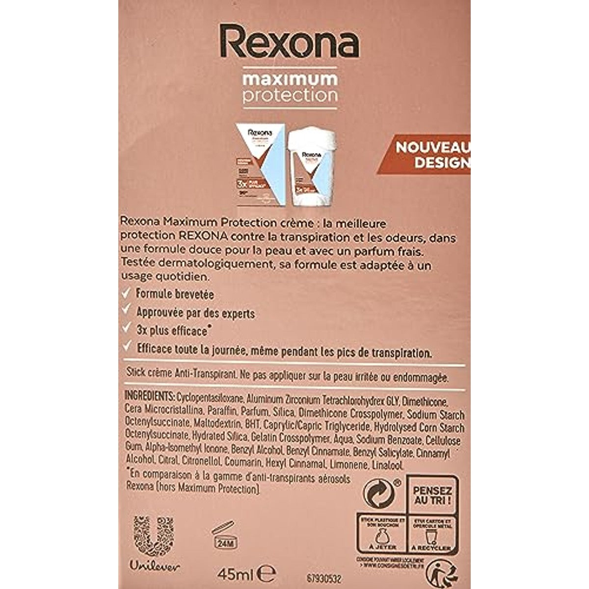 Rexona Maximum Protection Clean Scent 45 ml (4 stuks) – Rexona