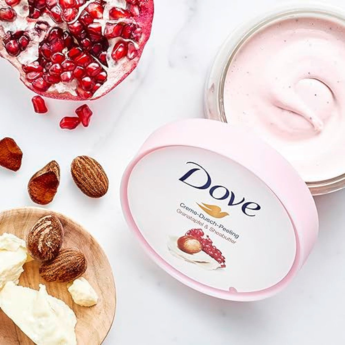 Dove Crème-douchecrub Granaatappel & Sheaboter 4 x 225 ml – Dove