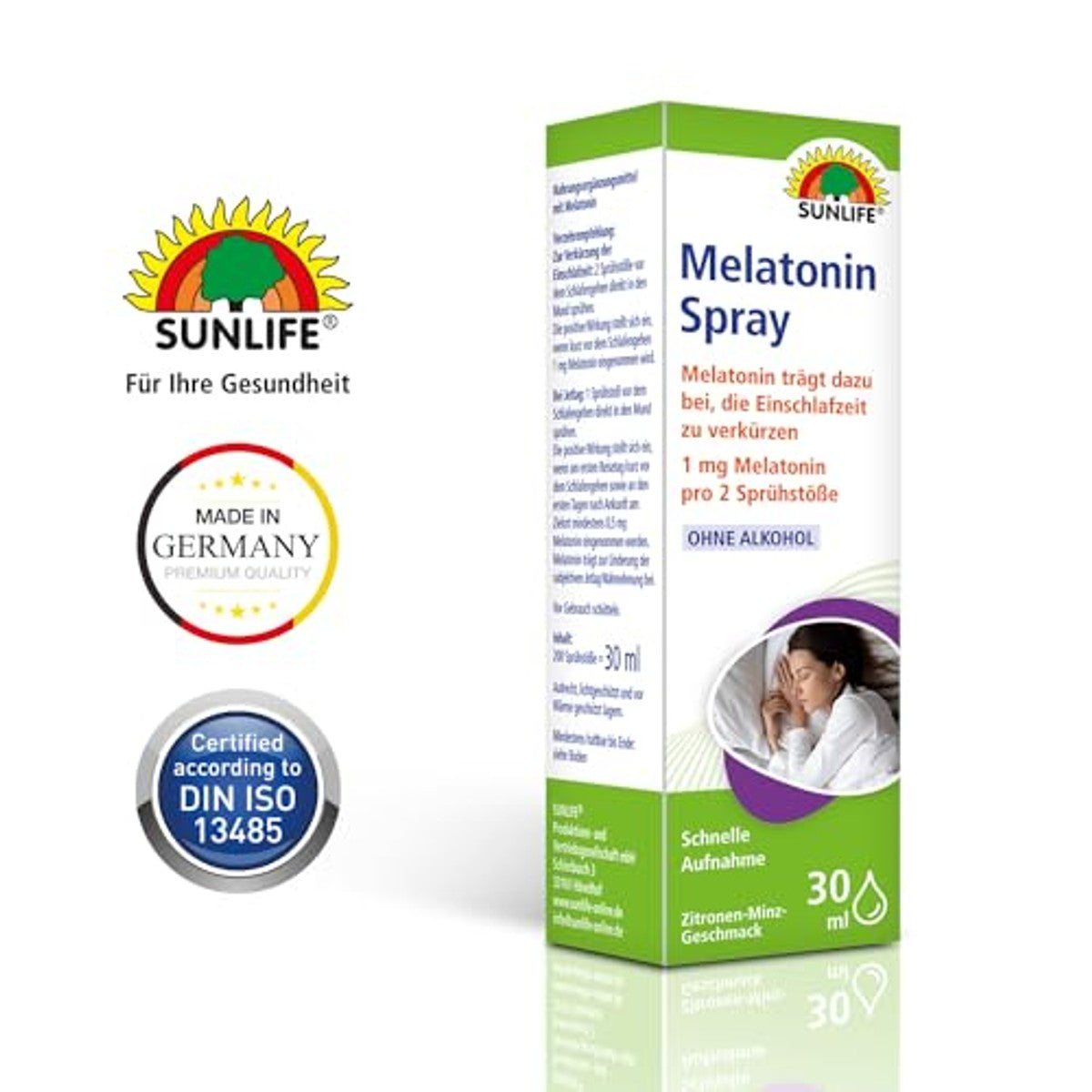 Sunlife Melatoninespray Hoge Dosis 1 x 30 ml Verpakking van 2 - 3-pack