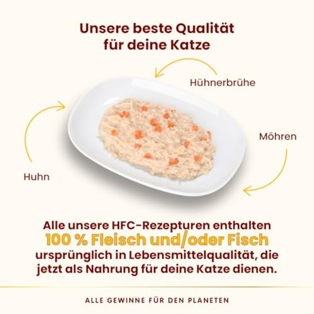Almo Nature HFC Complete Kattenvoer Kip met Wortel 24 x 70 g - 6-pack