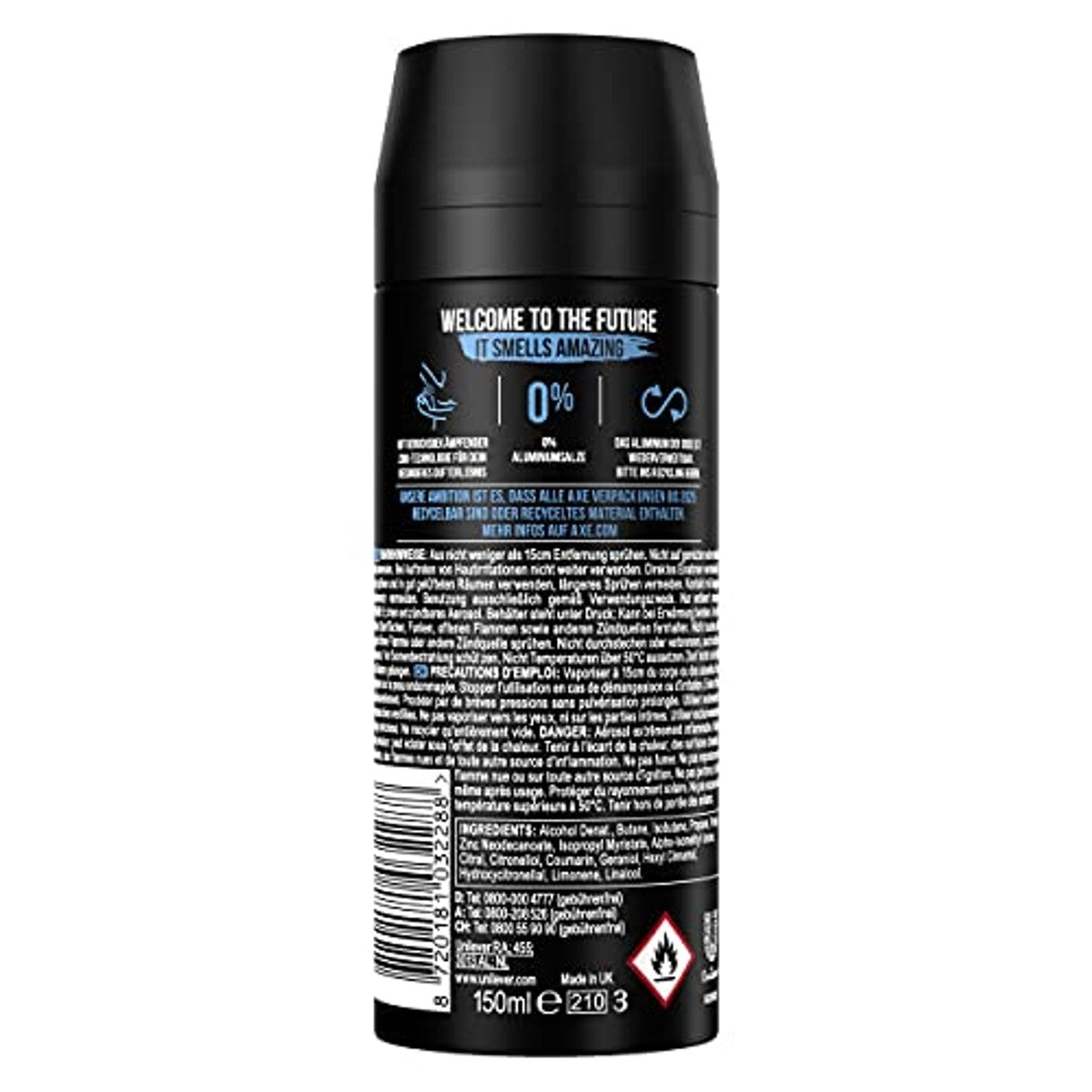 Axe Alaska Bodyspray zonder aluminium 3 x 150 ml – Axe