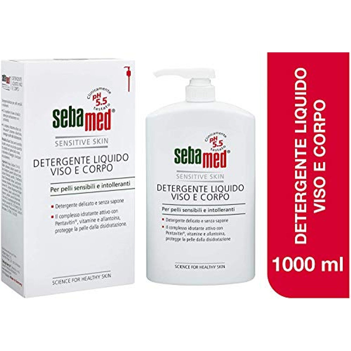 Sebamed Vloeibare reiniger gezicht en lichaam 3 x 1 l - Voordeelverpakking