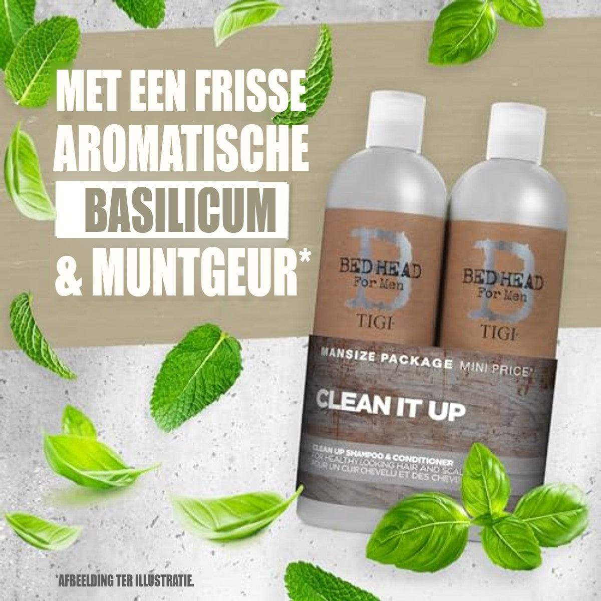 TIGI Bed Head for Men Clean-up Shampoo & Conditioner Set 2 x 750 ml - 6-pack – foto 5