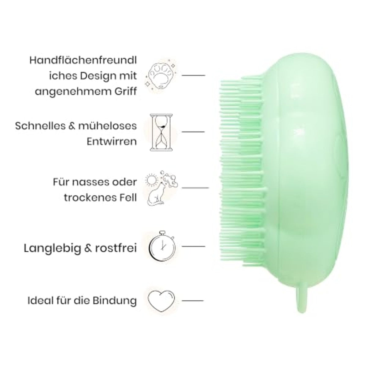Tangle Teezer Pet Teezer Kattenborstel Groen - 6-pack