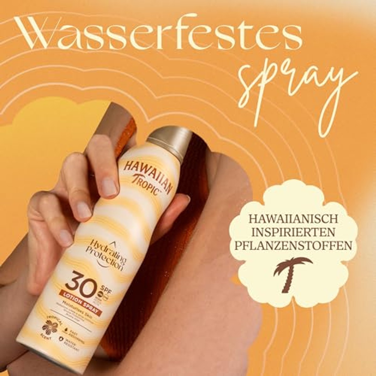 HAWAIIAN Tropic Hydrating Protection SPF 30 Spray 3 x 177 ml - Voordeelverpakking