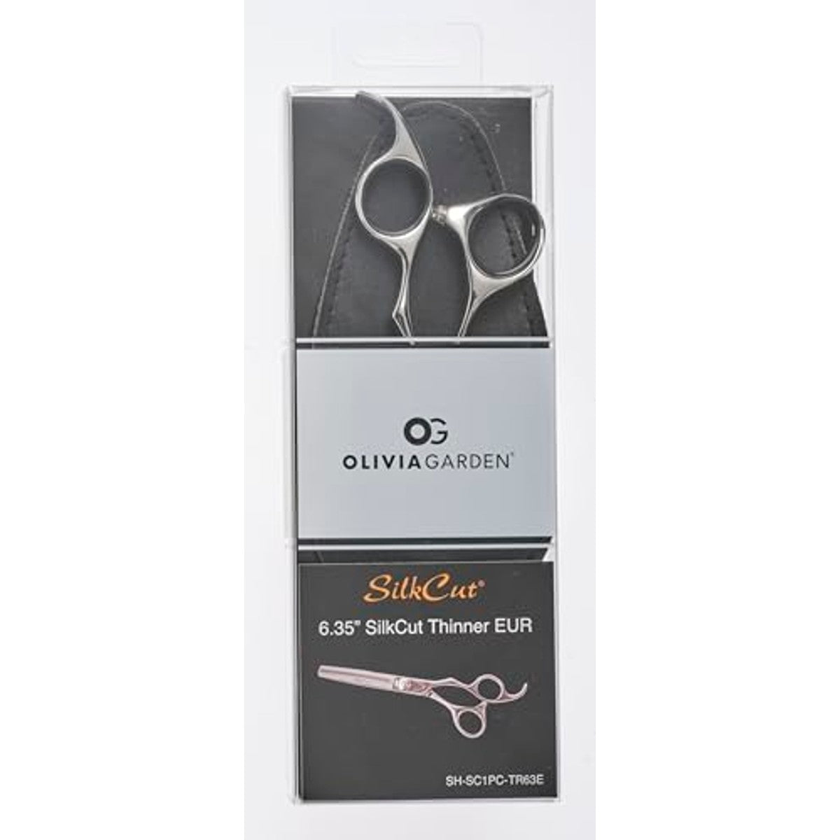 Olivia Garden Silkcut Haarknipschaar Europa Effileerschaar 635, grootte 15,5 cm