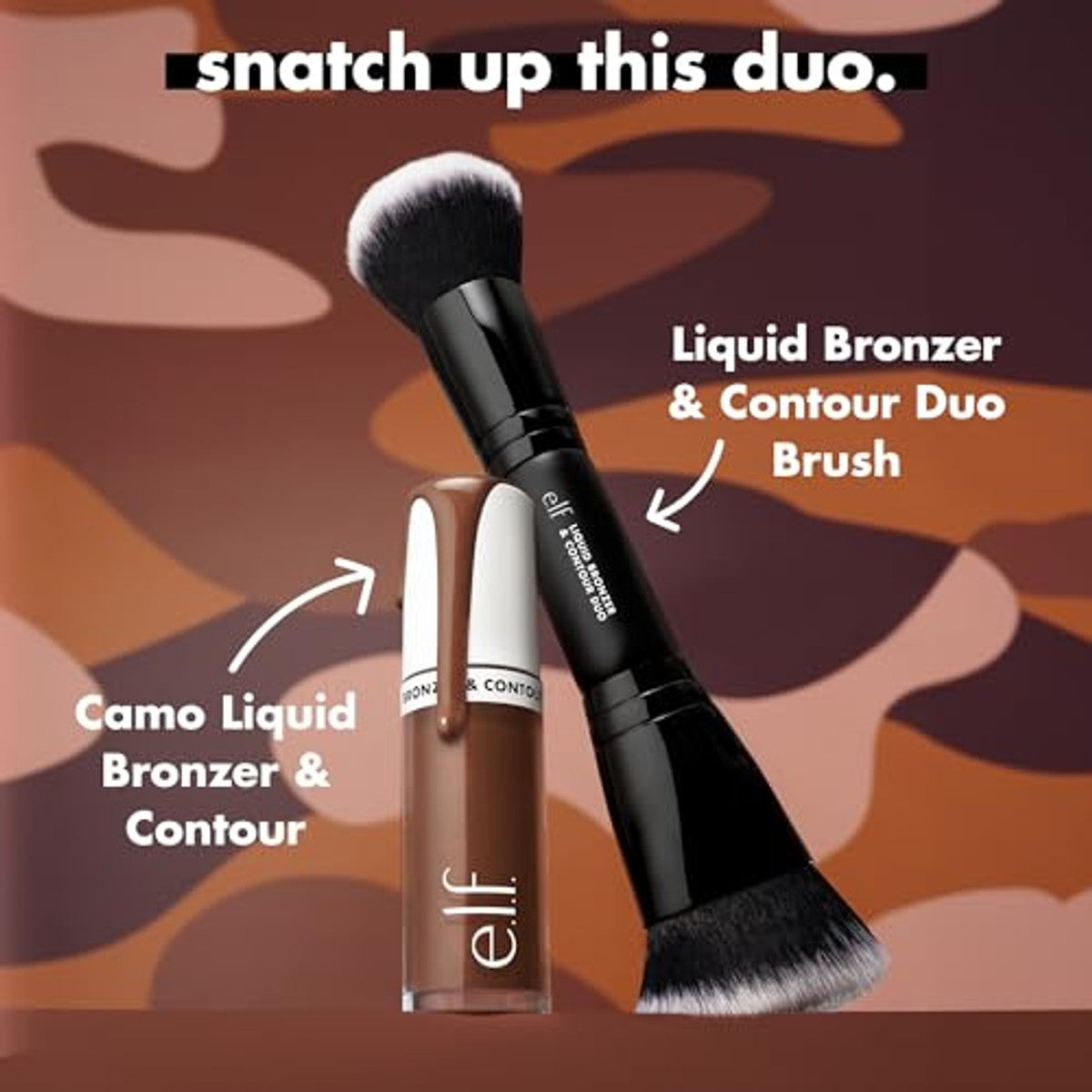 e.l.f. Camo Liquid Bronzer & Contour Duo Brush 0 stuks - 6 stuks