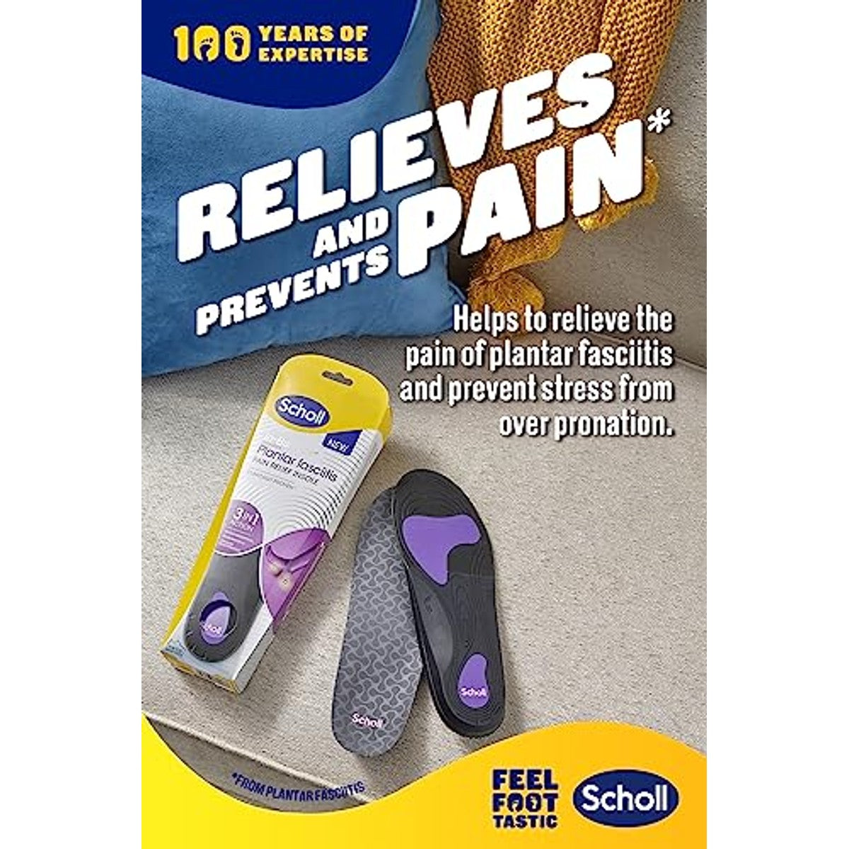 Dr. Scholl's In-Balance inlegzolen voor plantarfasciitis - 6-pack