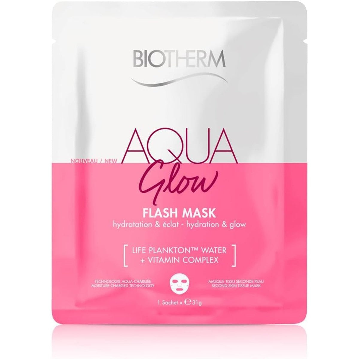Biotherm Set Aqua Doekmaskers met Life Plankton, Hyaluronzuur, Salicylzuur & Vitamine C 3 x 31 g - 3-pack