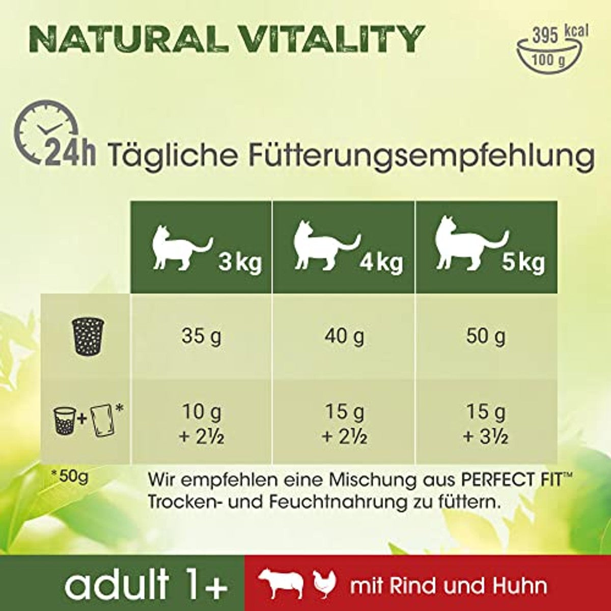 Perfect Fit Natural Vitality droogvoer kat rund & kip 6 x 650 g - 3-pack